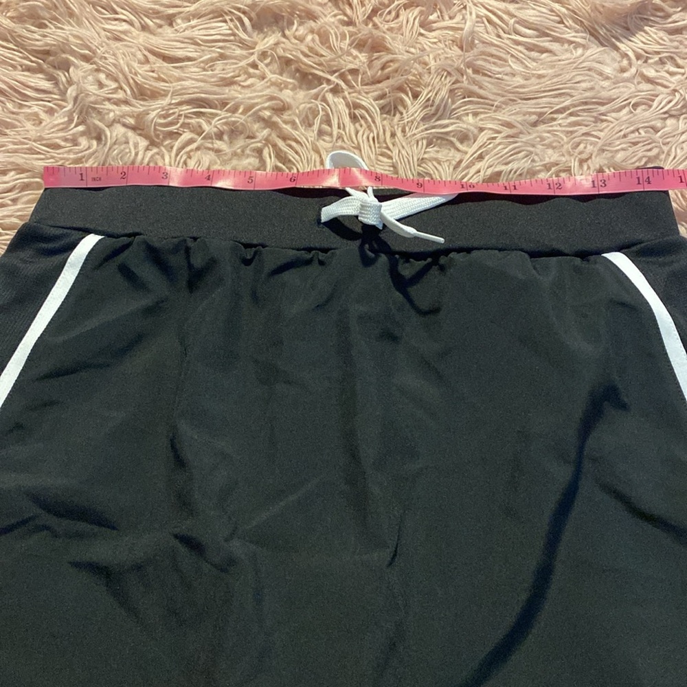 NWOT: adidas Black Mini Skirt with White Trim - Picture 12 of 14